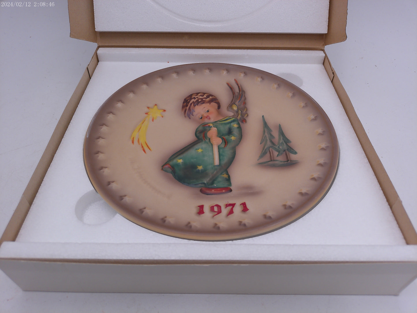 Goebel Hummel Annual Heavenly Angel 1971 First Edition Porcelain Plate