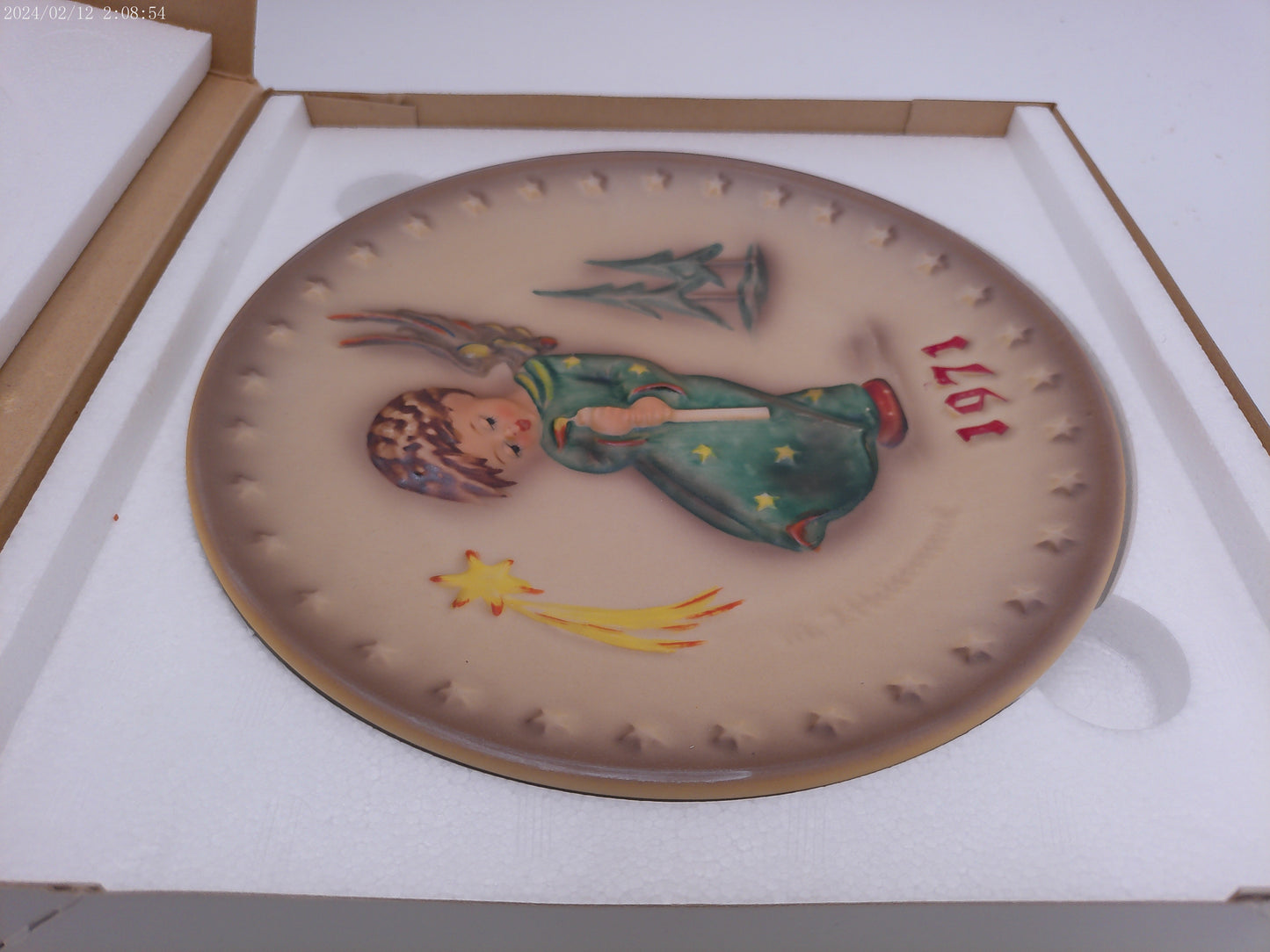 Goebel Hummel Annual Heavenly Angel 1971 First Edition Porcelain Plate