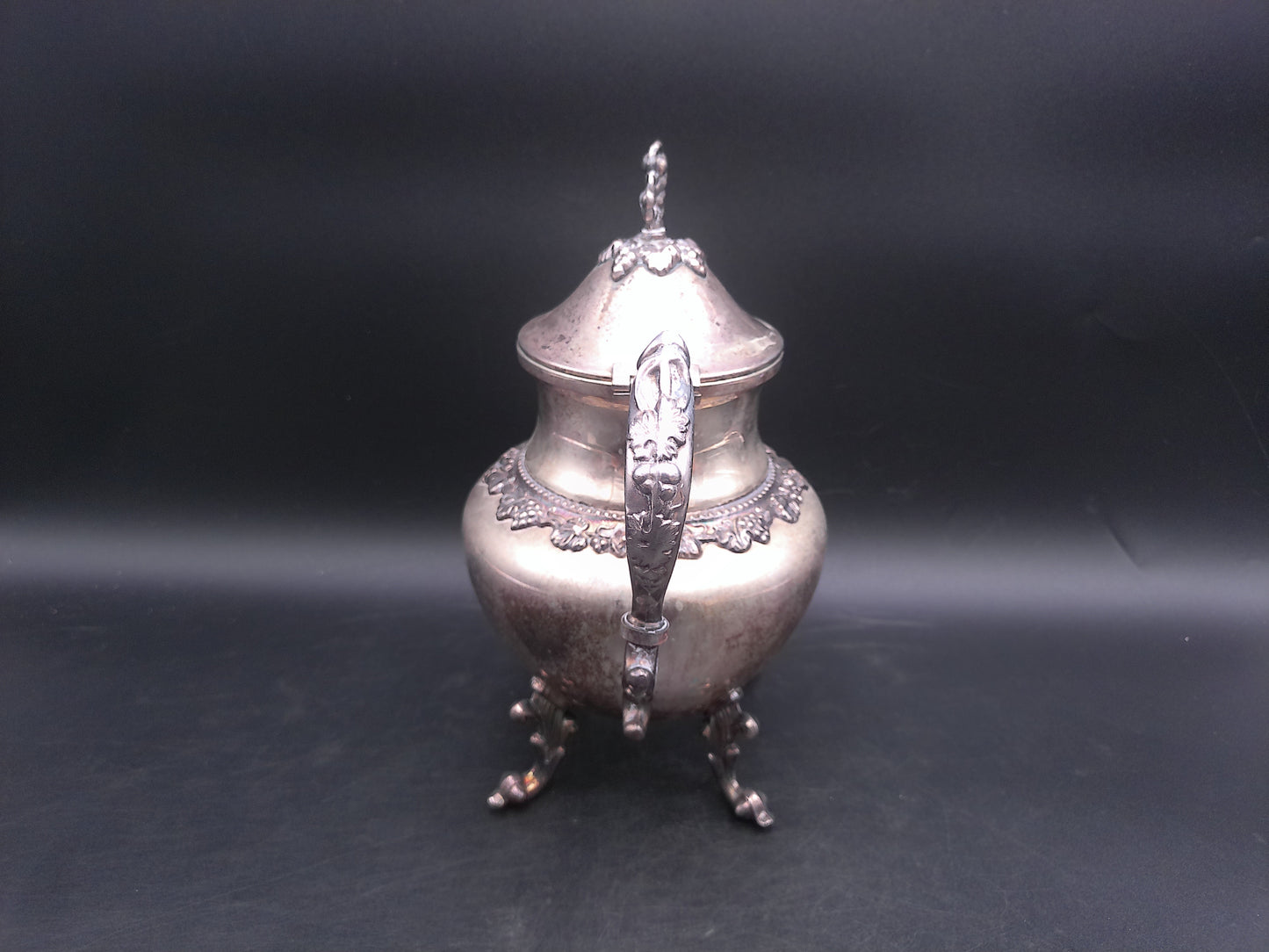 Victorian Birmingham Silver On Copper Coffee Tea Pot Antique
