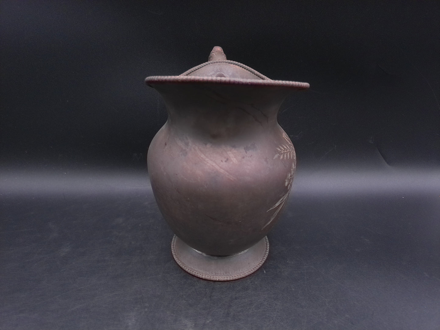 Aurora Silver Plate Water Pitcher Marked 147 B.C. 1869 Estsblished Warranted