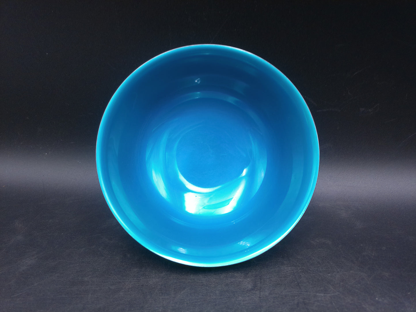 Reed & Barton Silver Plate and Blue Enamel Pedestal Bowl Vintage