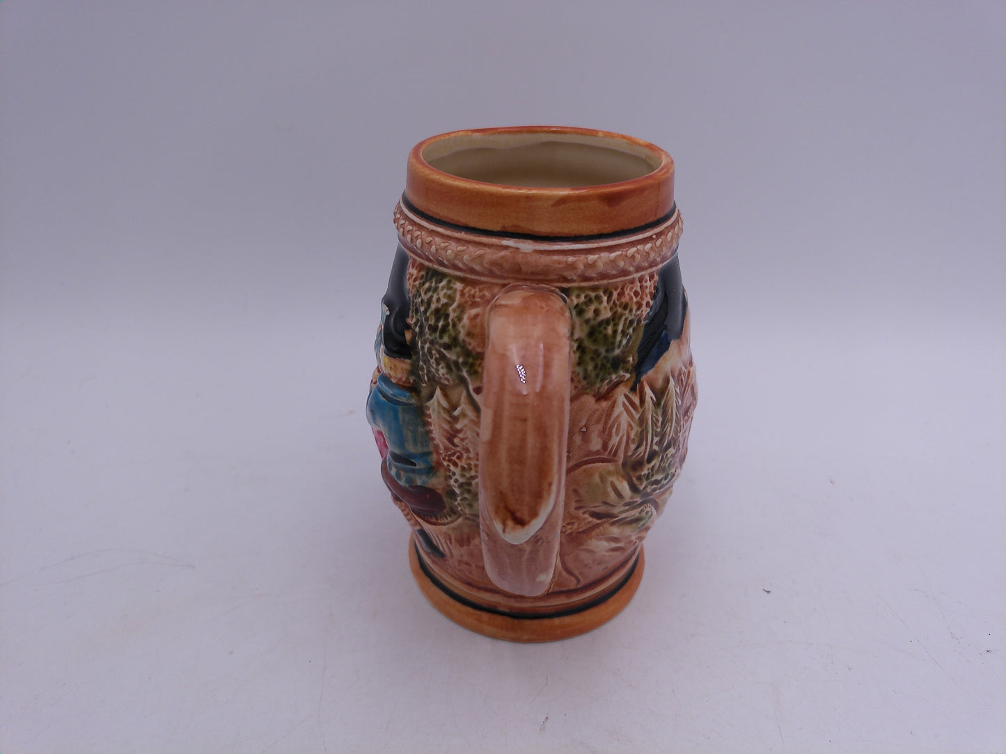 Beer Stein Vintage Japan Lego Beer Stein Mug Drinking Beer Scene 5 1/4" Tall