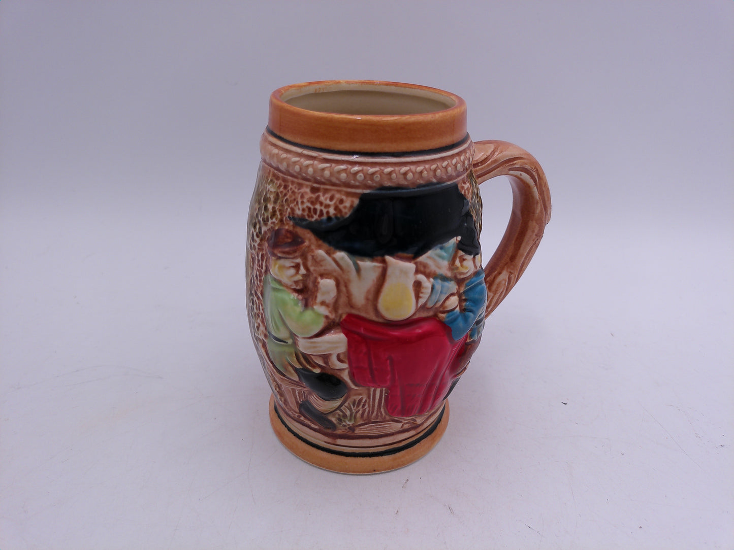 Beer Stein Vintage Japan Lego Beer Stein Mug Drinking Beer Scene 5 1/4" Tall