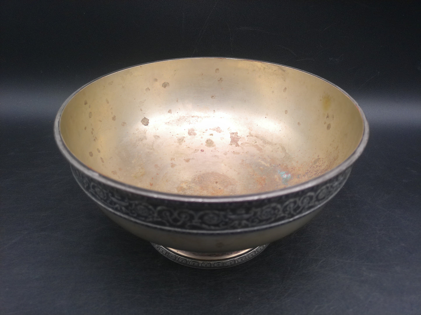 Richard Rice Son's Inc Apollo Decorative Silver Bowl Made in USA Marked 4666