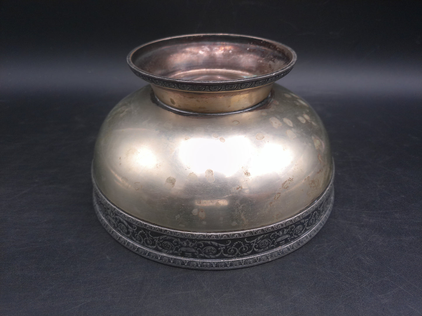 Richard Rice Son's Inc Apollo Decorative Silver Bowl Made in USA Marked 4666