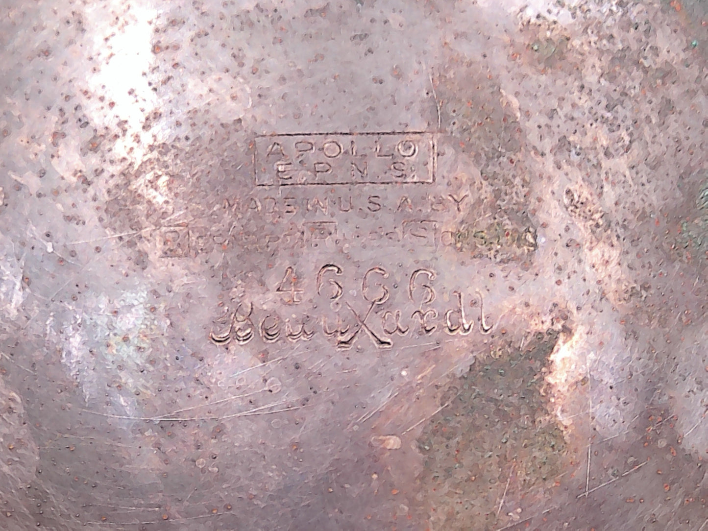 Richard Rice Son's Inc Apollo Decorative Silver Bowl Made in USA Marked 4666