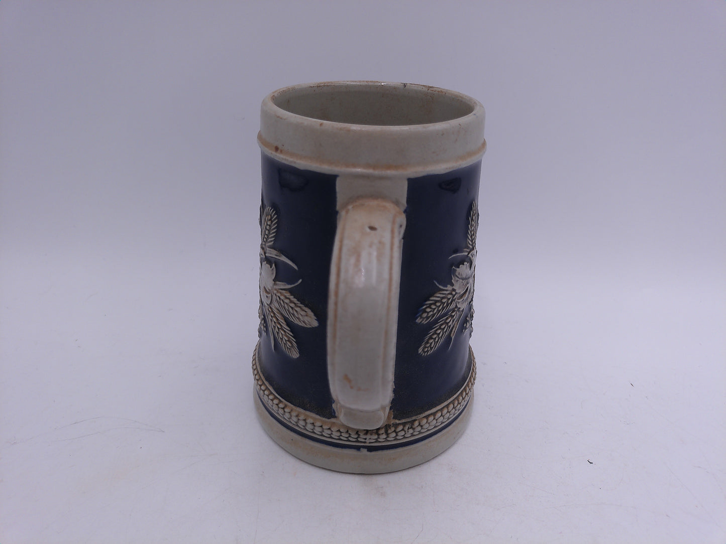 Beer Stein Vintage Made in W. Germany Gerzit Colbolt Blue
