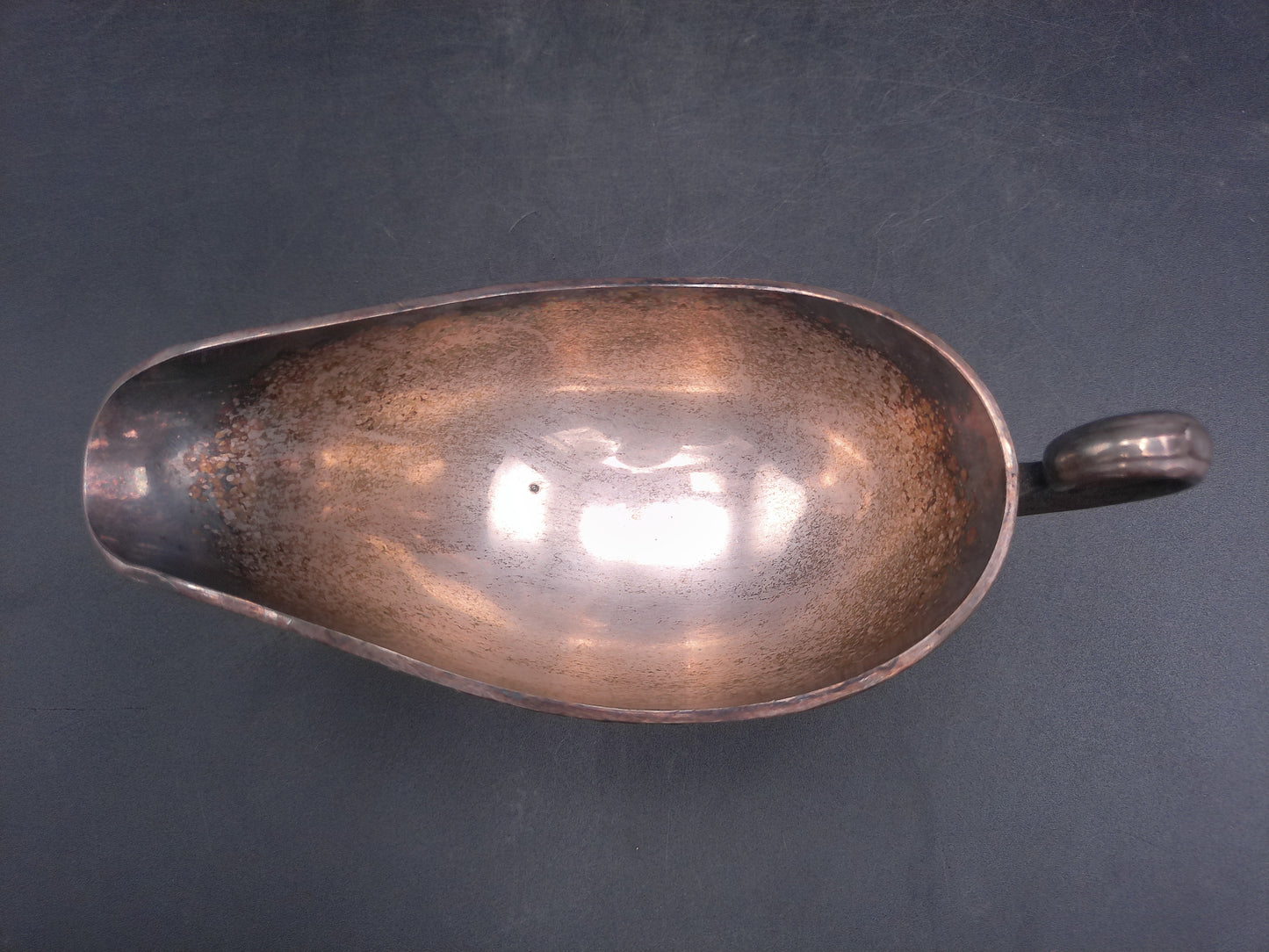 Silver Plated Gravy Boat Saucer Vintage