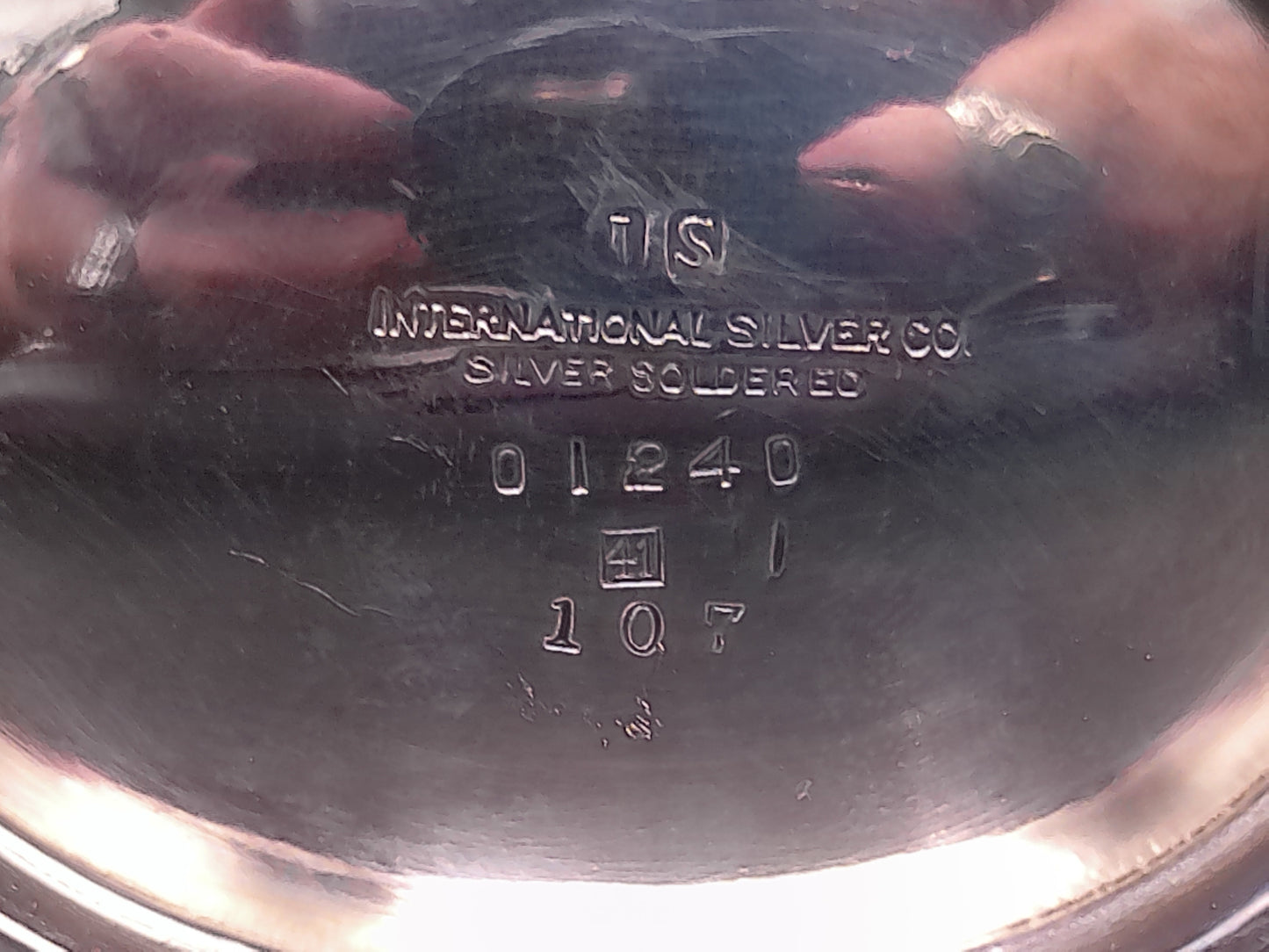 International Silver Co. Silver Plated Soldered Lidded Creamer