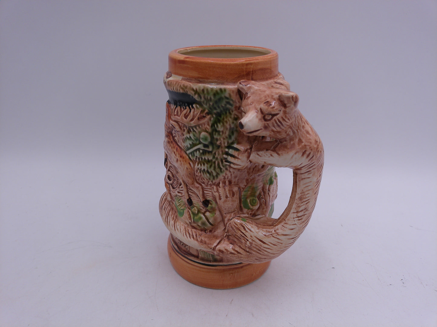 Beer Stein "Des Jagers Freud" Fox Handle with deer of the Mug