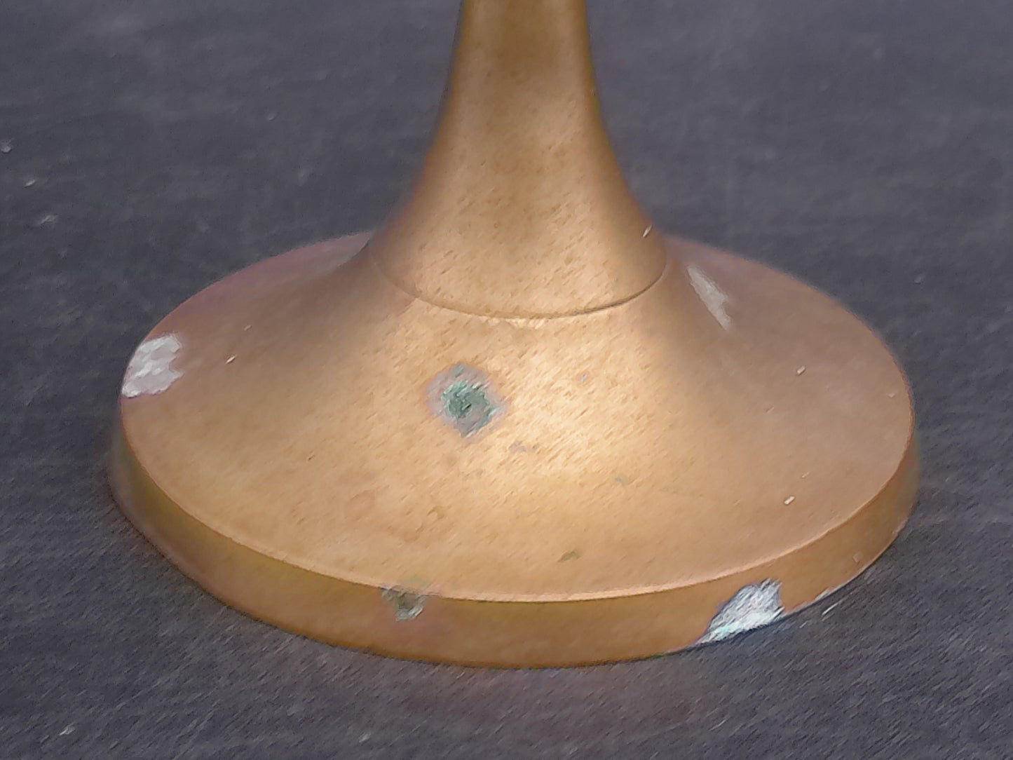 Vintage Gold Brass Wine Goblet