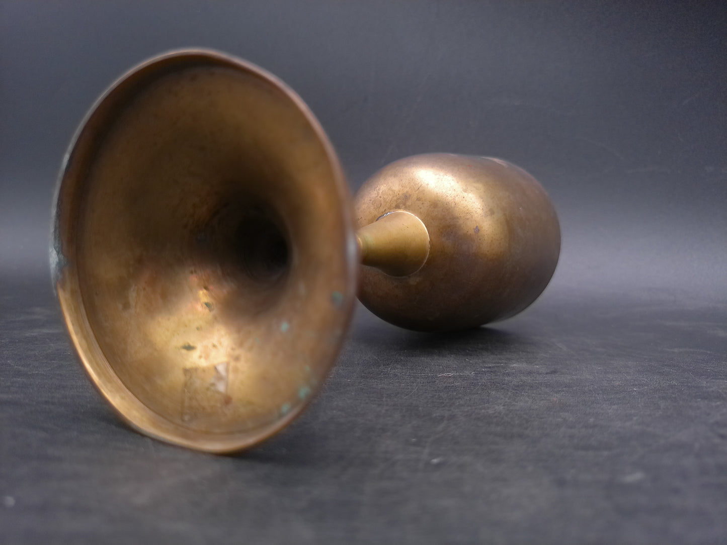 Vintage Gold Brass Wine Goblet