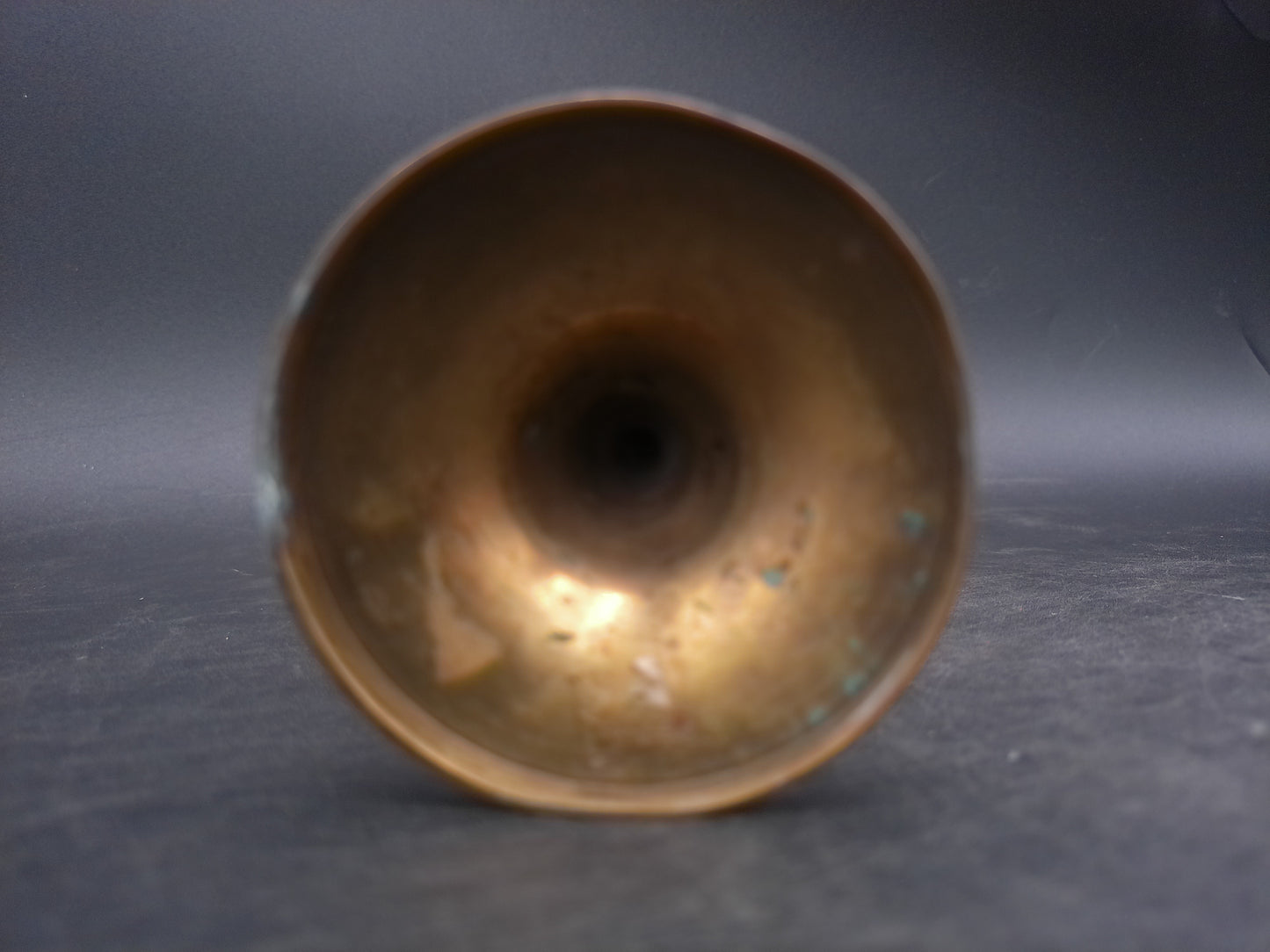 Vintage Gold Brass Wine Goblet