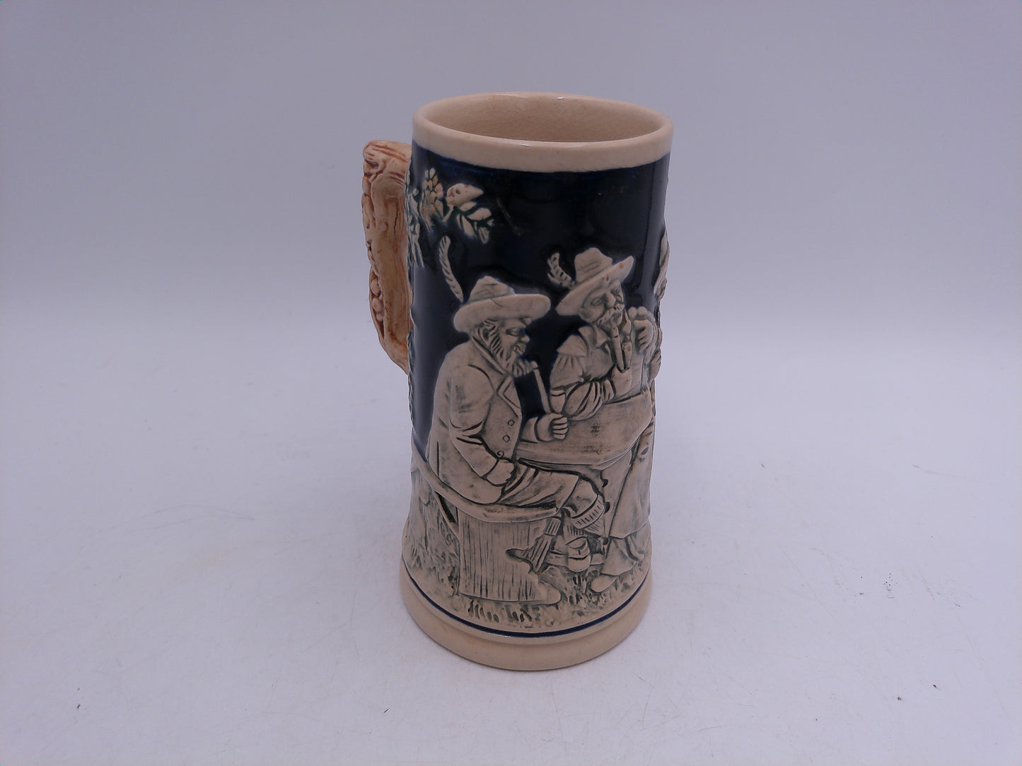 Beer Stein Ceramic German beer stein mug Hoppen u. Malz Gott Ermalt's, 5.25" tall