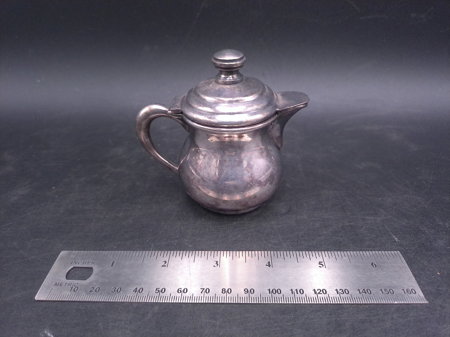 Rogers Quadruple Silver Plated Creamer Coffee Teapot Marked New York 1854