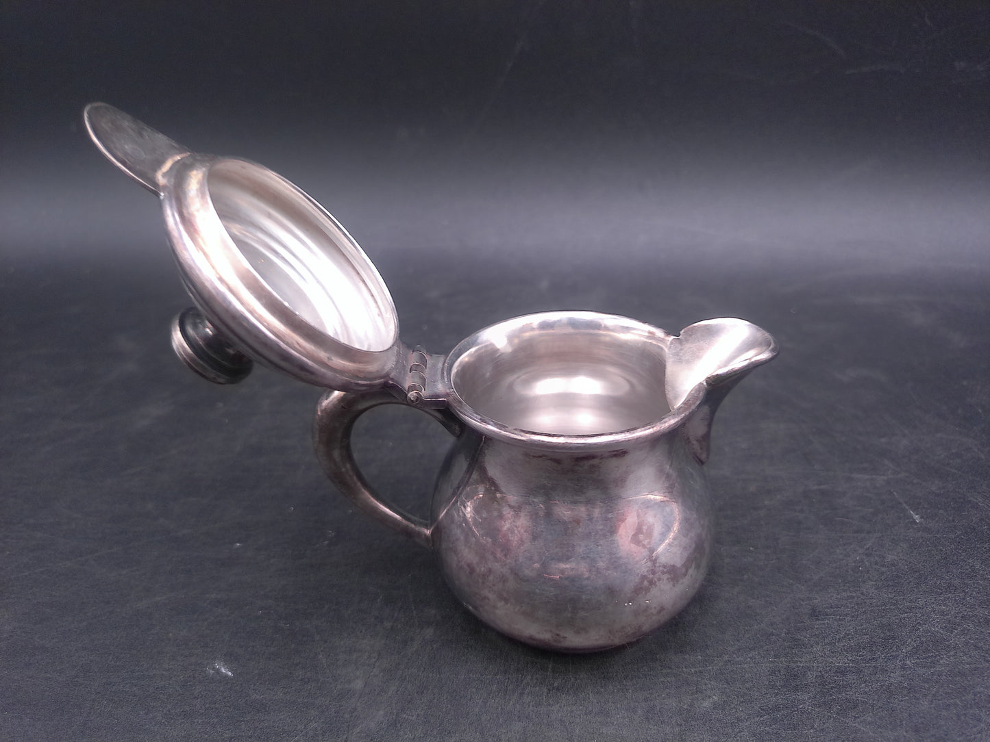 Rogers Quadruple Silver Plated Creamer Coffee Teapot Marked New York 1854