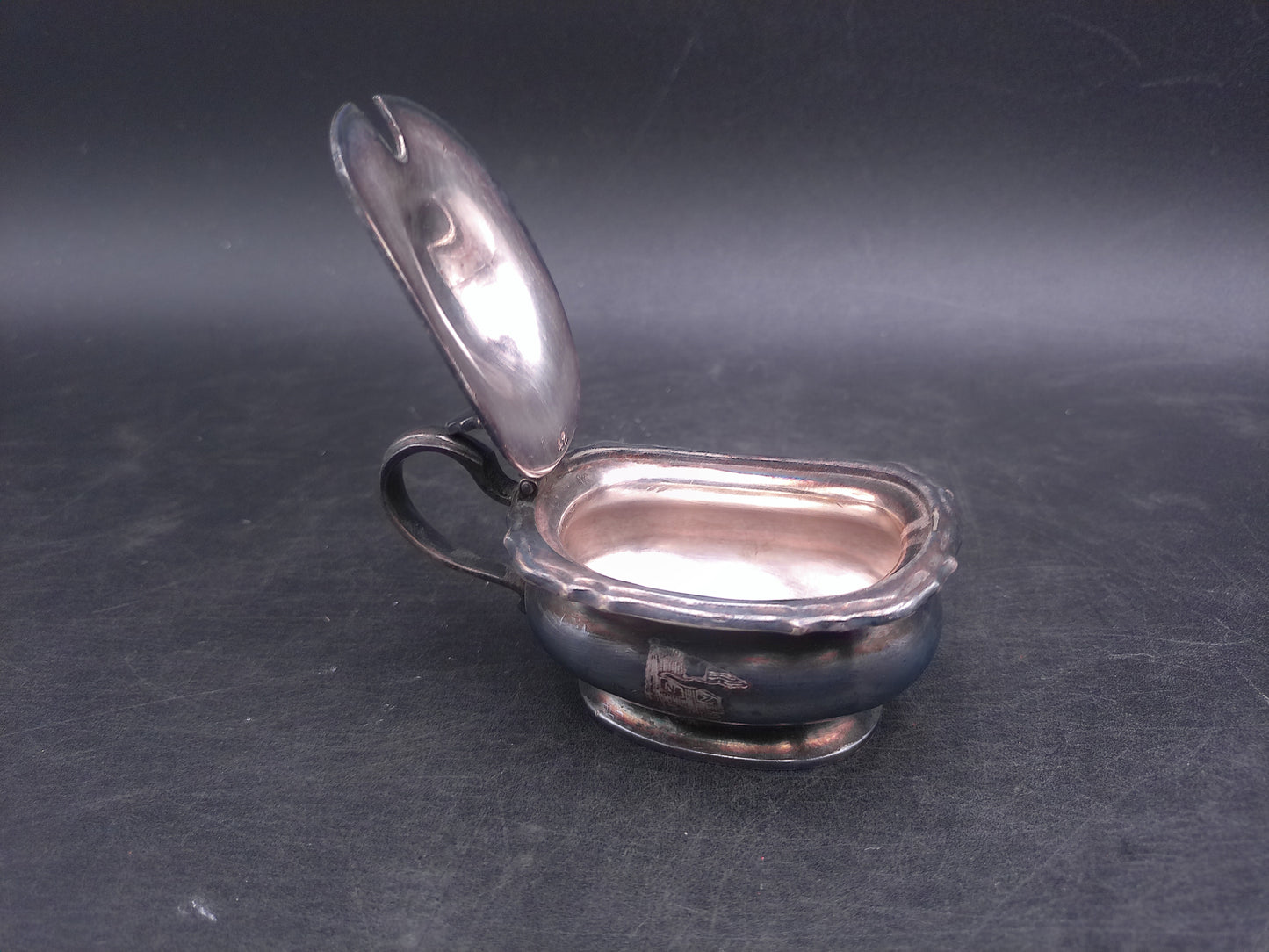 Mappin & Webb's Princes Plate Triple Deposit London Sheffield Sugar Creamer Salt pot