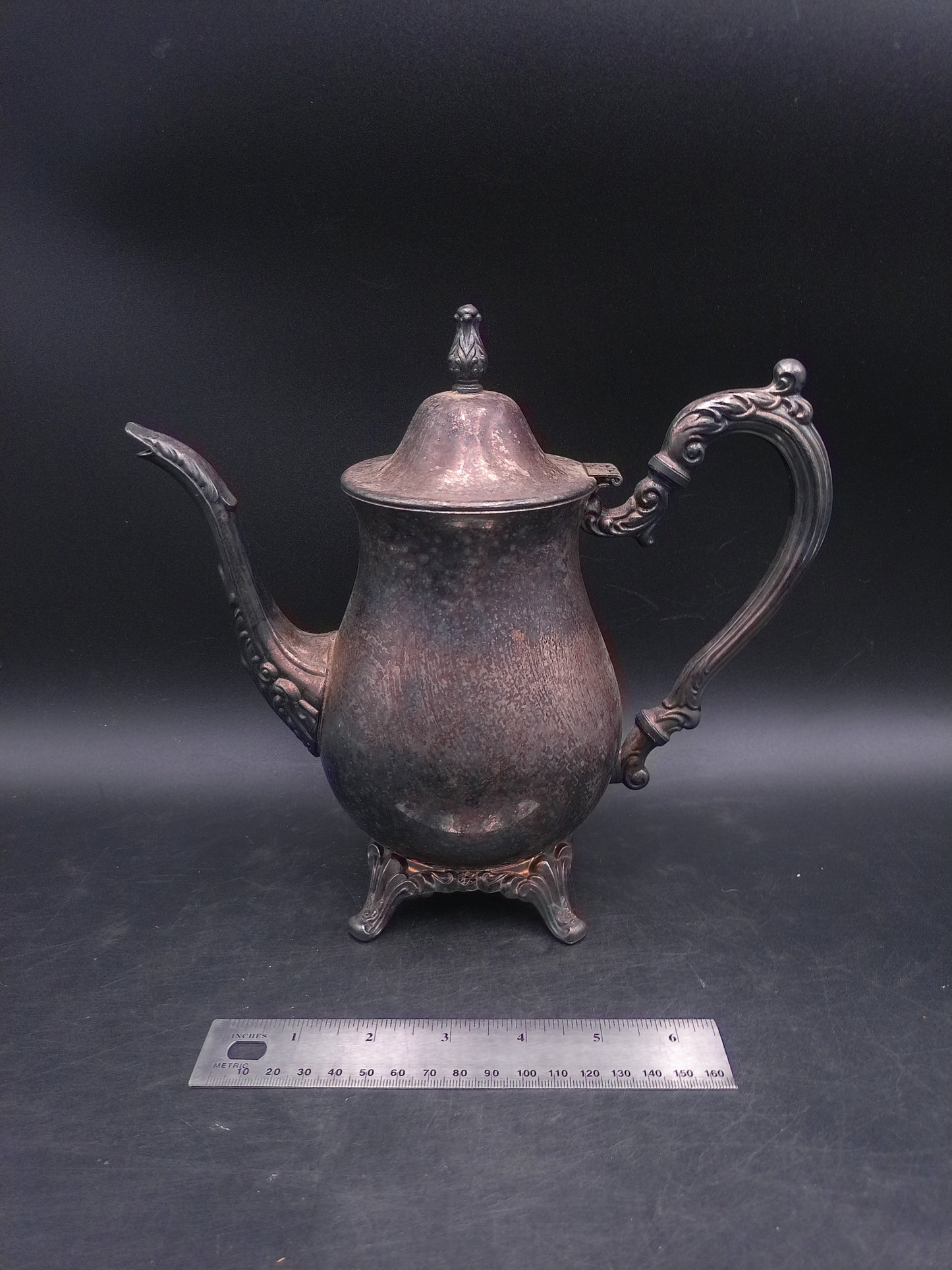 Oneida Teapot Dragon Handle and Spout Silver Plated Vintage