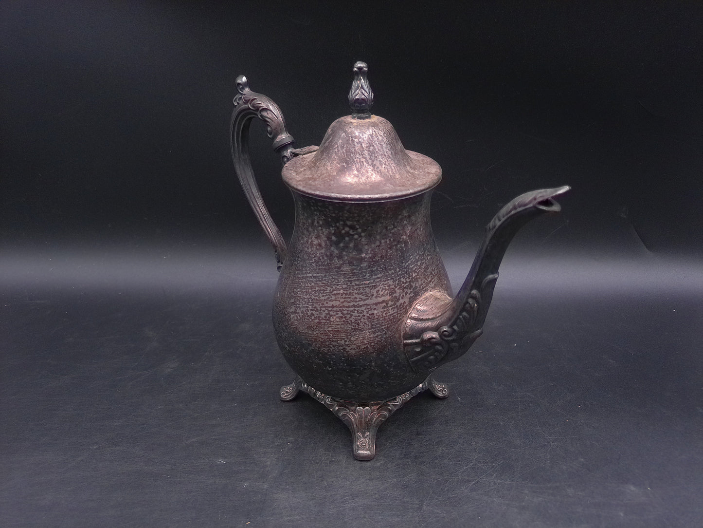 Oneida Teapot  Dragon Handle and Spout  Silver Plated Vintage