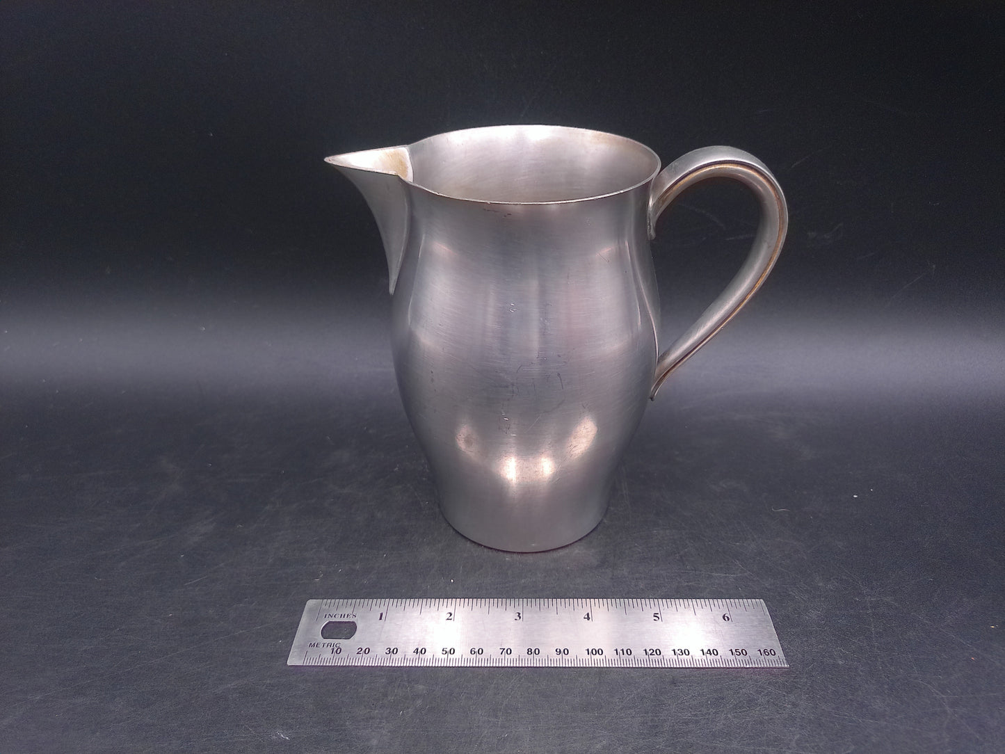 International Pewter Marked 2761732 Pitcher Vintage Applied Handle