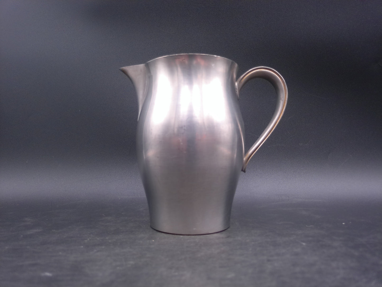 International Pewter Marked 2761732 Pitcher Vintage Applied Handle