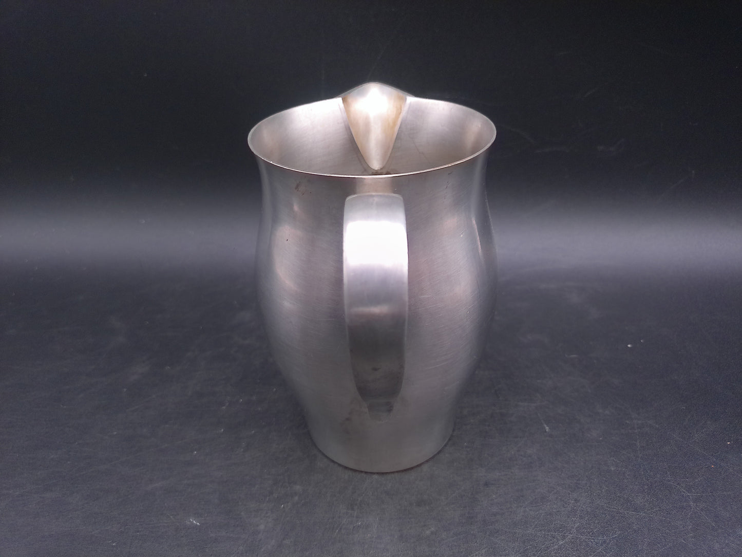 International Pewter Marked 2761732 Pitcher Vintage Applied Handle