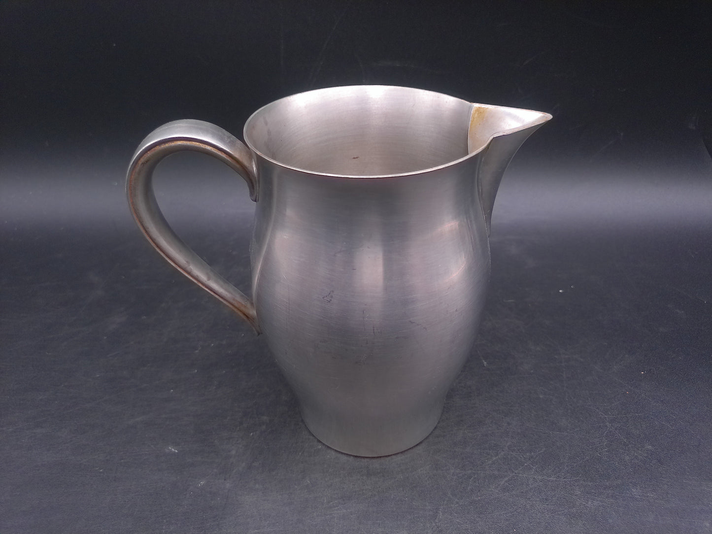 International Pewter Marked 2761732 Pitcher Vintage Applied Handle