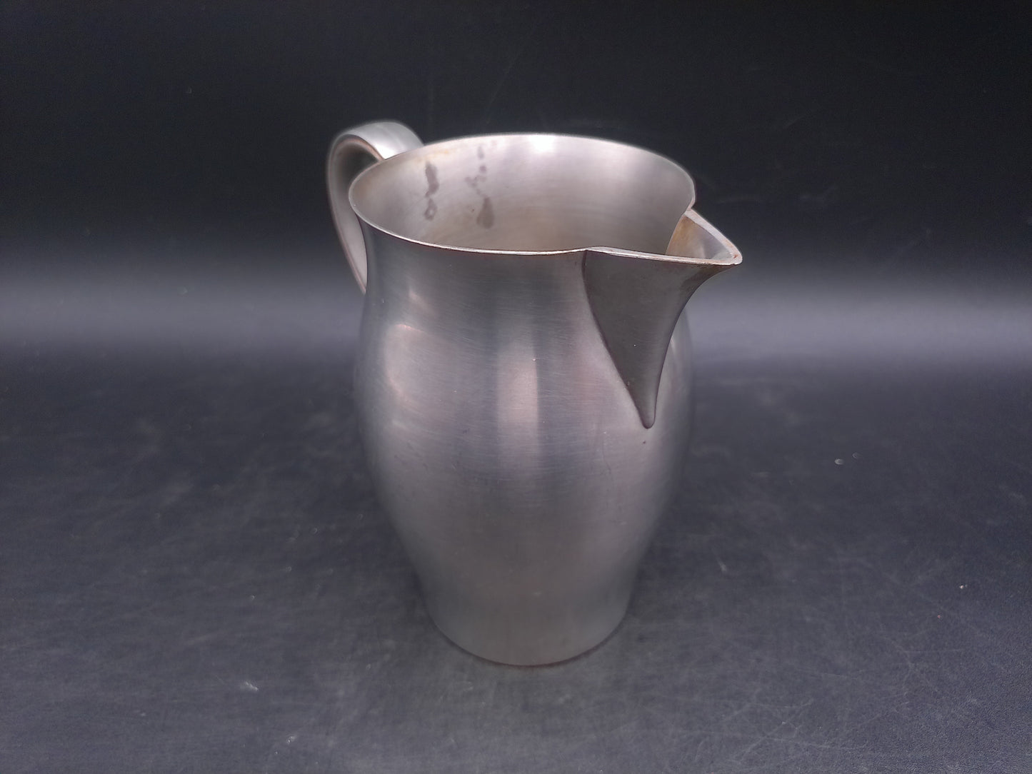 International Pewter Marked 2761732 Pitcher Vintage Applied Handle