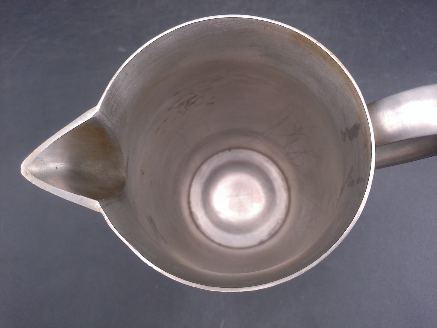 International Pewter Marked 2761732 Pitcher Vintage Applied Handle
