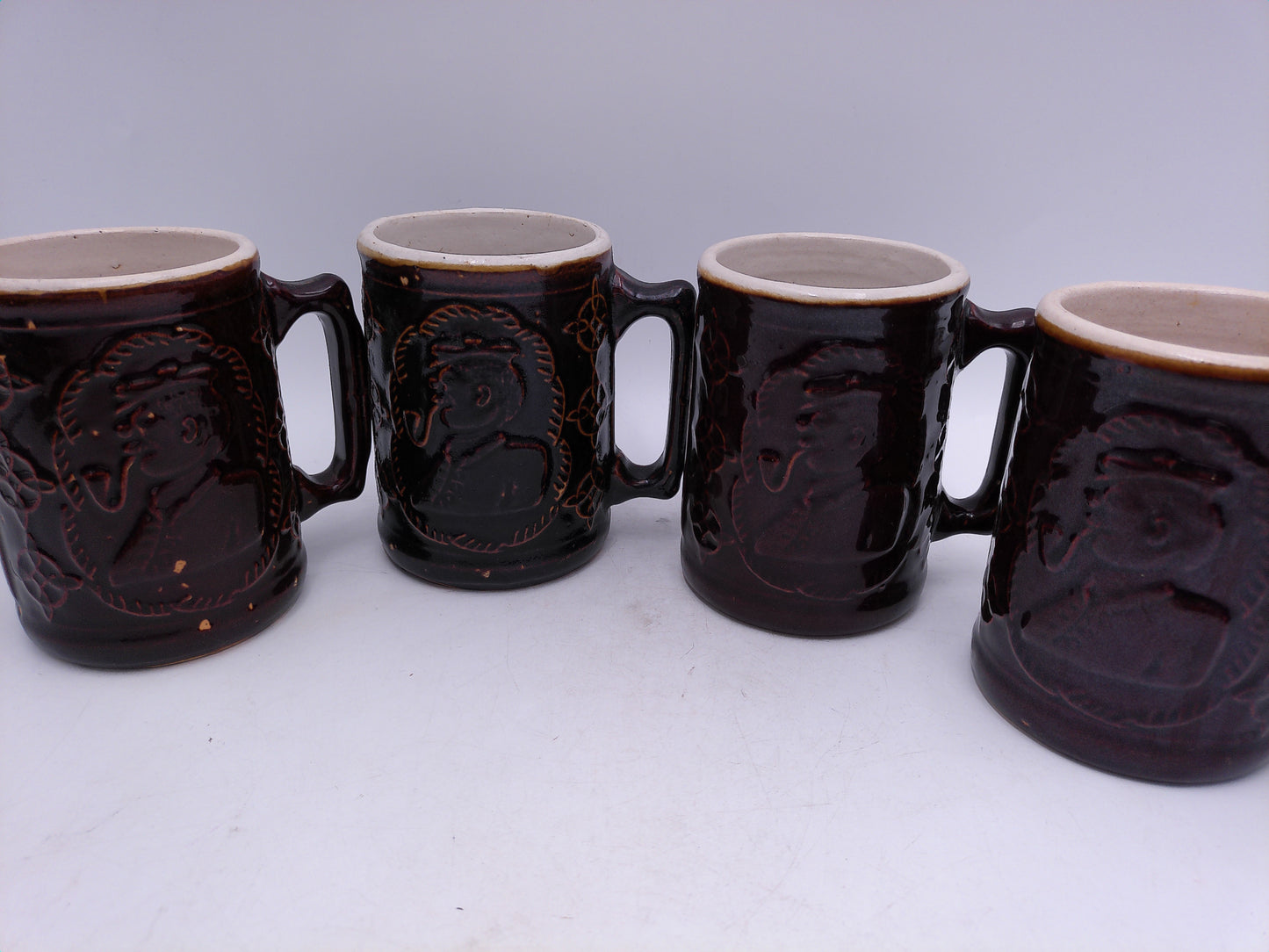 Beer Stein Burkey & Winter Art Pottery Mug Cup Lot of 10
