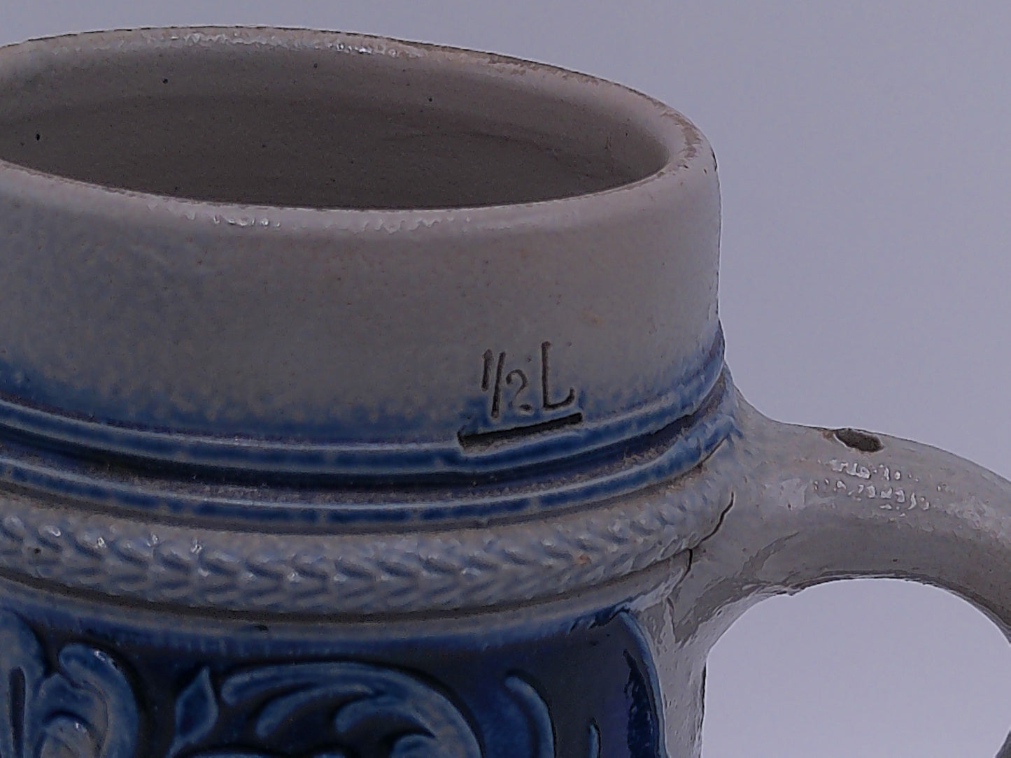 Beer Stein no 1156 Made in Germany Blue Stoneware