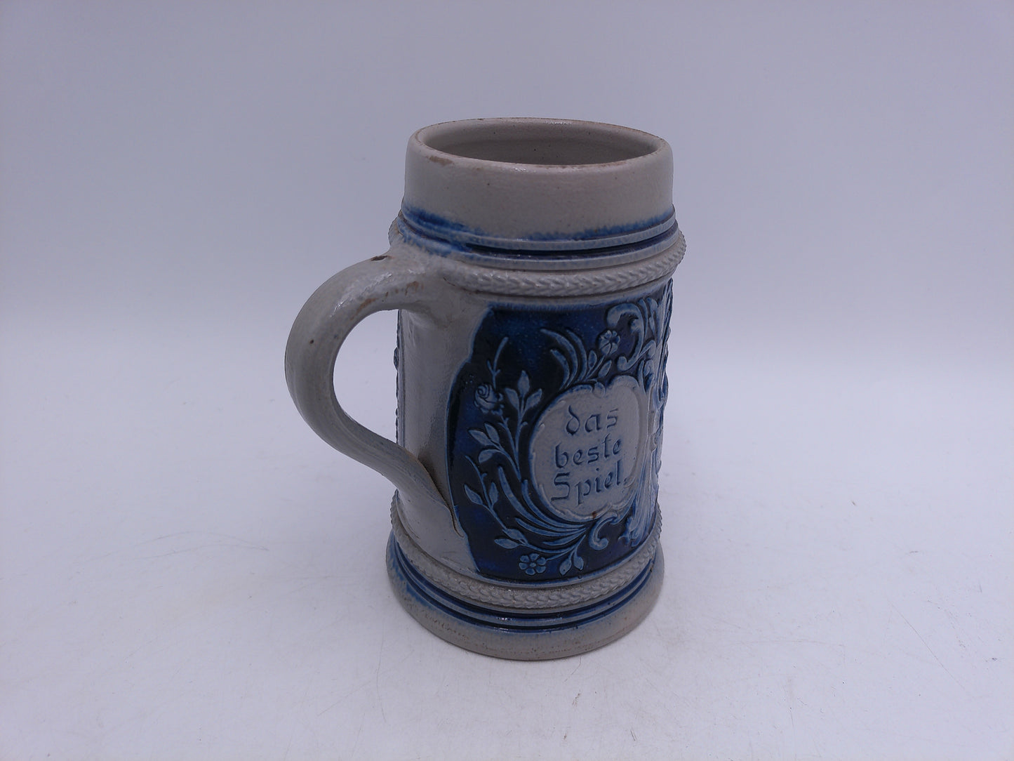 Beer Stein no 1156 Made in Germany Blue Stoneware