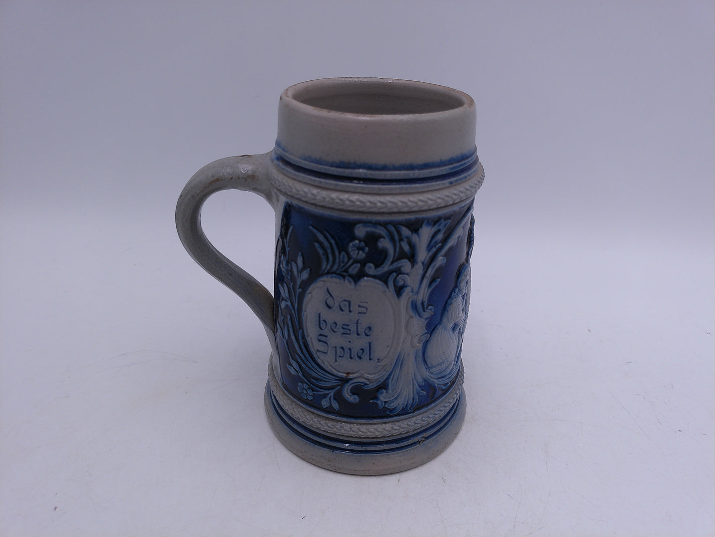 Beer Stein no 1156 Made in Germany Blue Stoneware