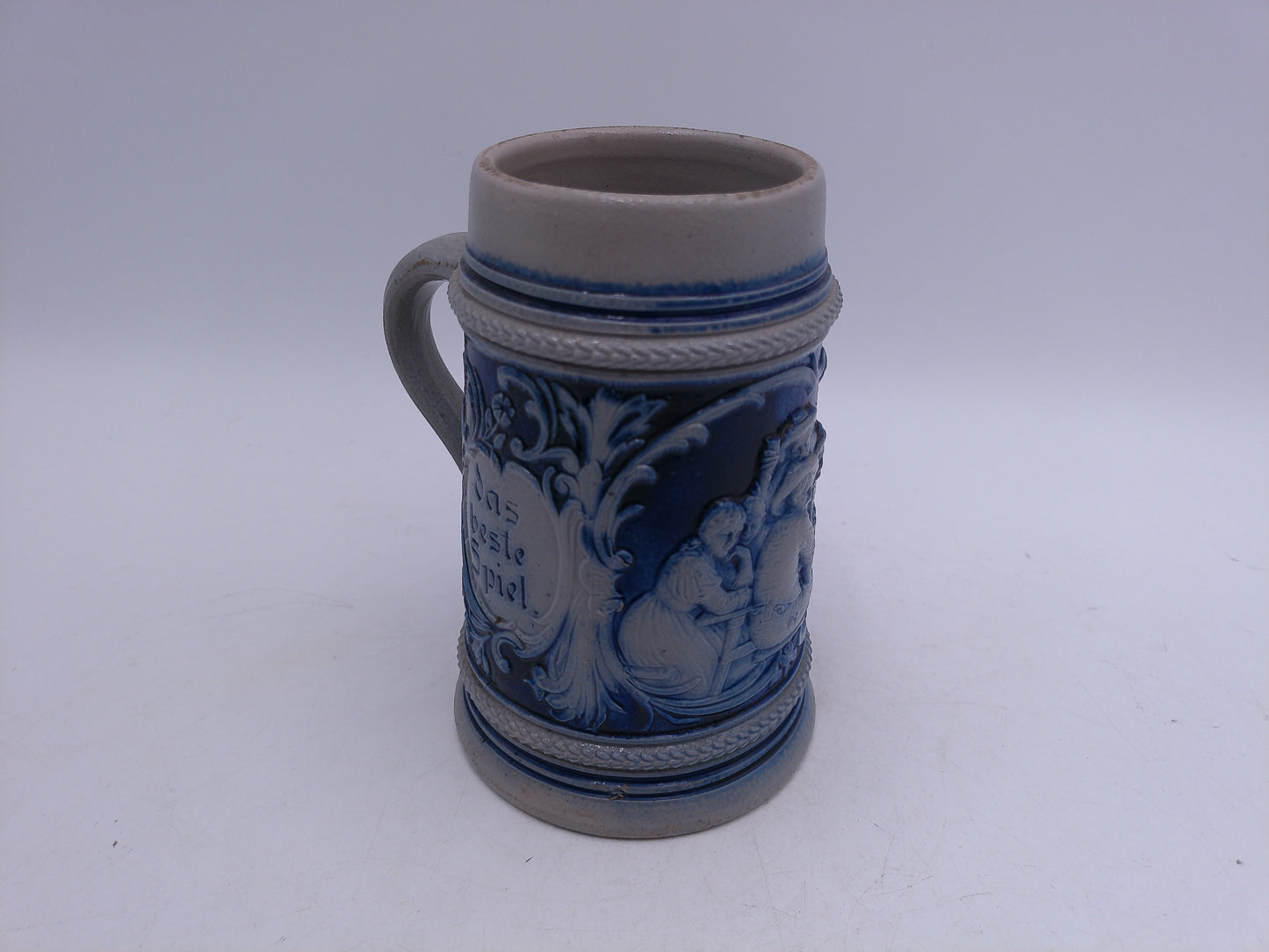 Beer Stein no 1156 Made in Germany Blue Stoneware