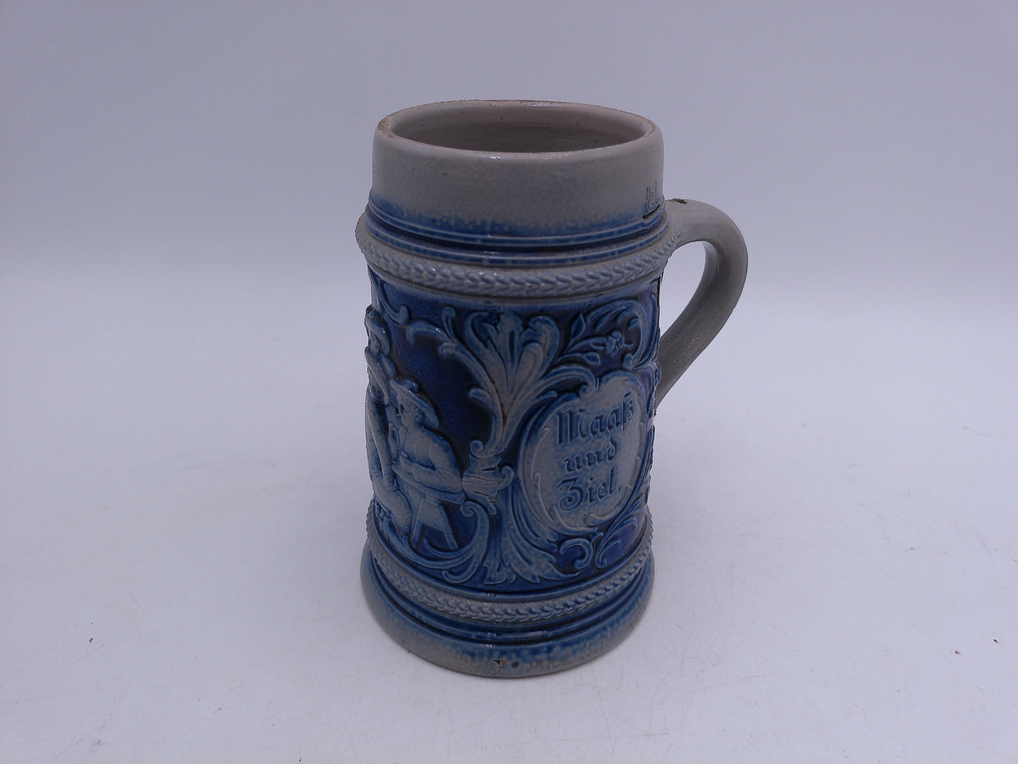 Beer Stein no 1156 Made in Germany Blue Stoneware