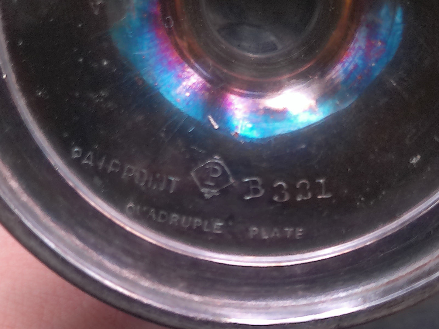 Fairpoint Quadruple Plate Silverplate B331 Sugar Bowl