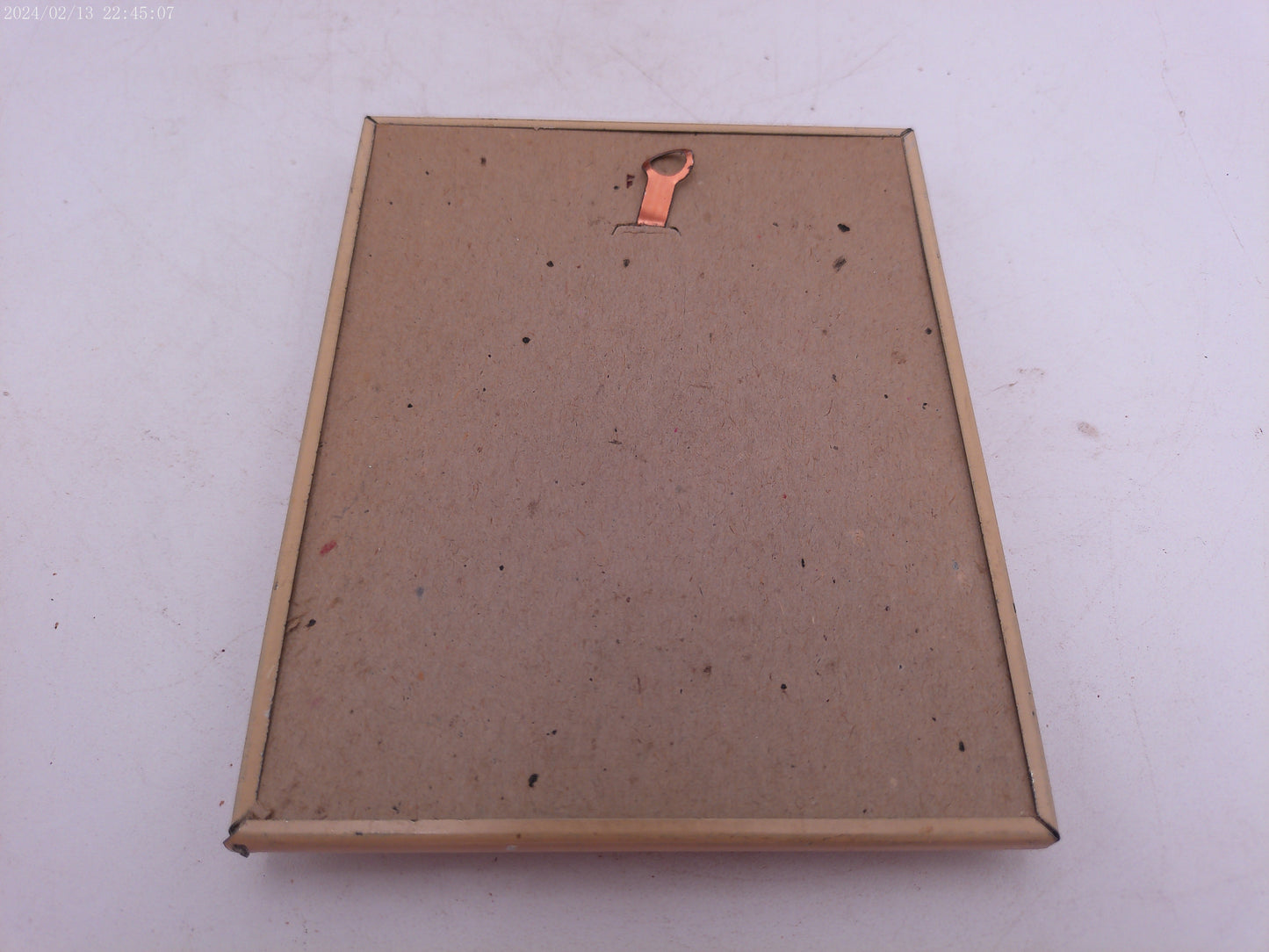 Glass Convex Silhouette Framed Picture Couple Holding Hands B44