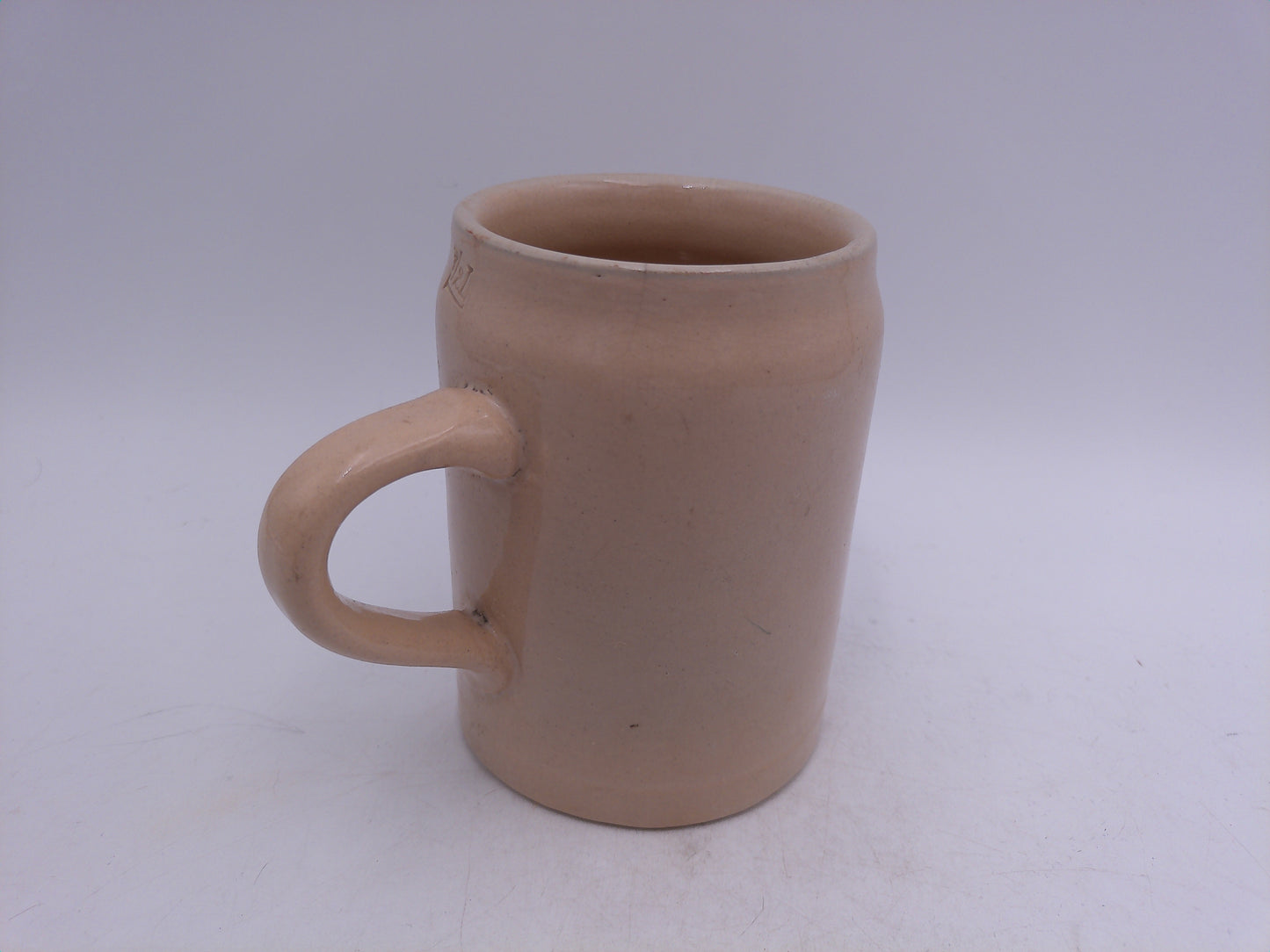 Beer Stein Antique German stoneware bierkrug "Gesundheit " 1/2 L.