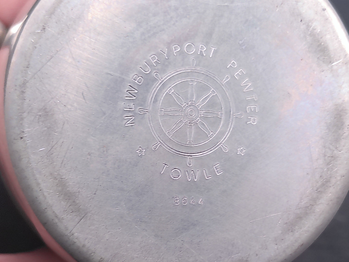 Newburyport Pewter Towle Marked 8044 Pitcher Vintage