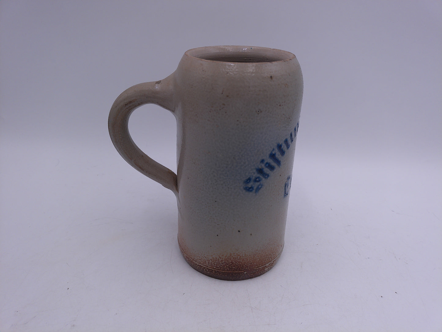 Beer Stein German Made Vintage Blue lettering
