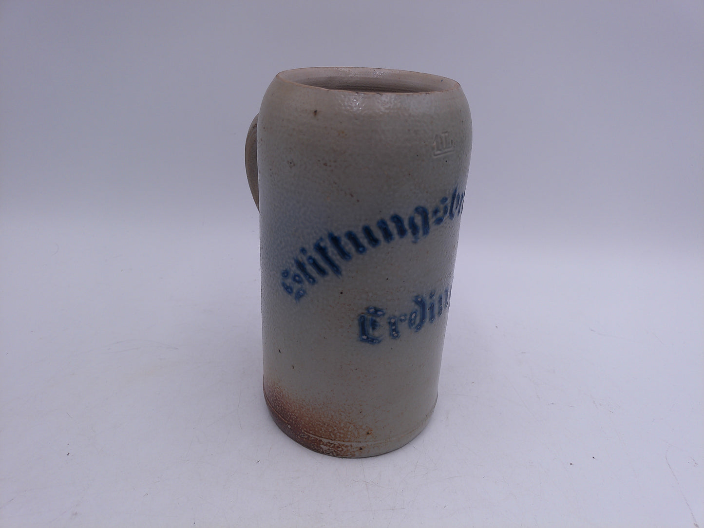 Beer Stein German Made Vintage Blue lettering