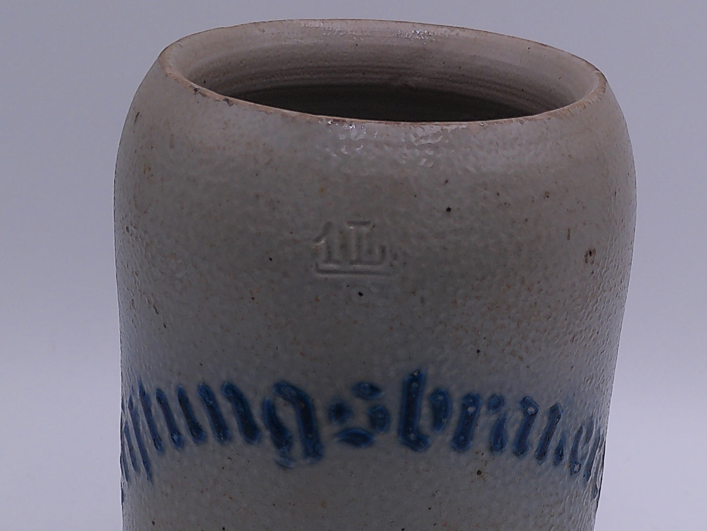 Beer Stein German Made Vintage Blue lettering