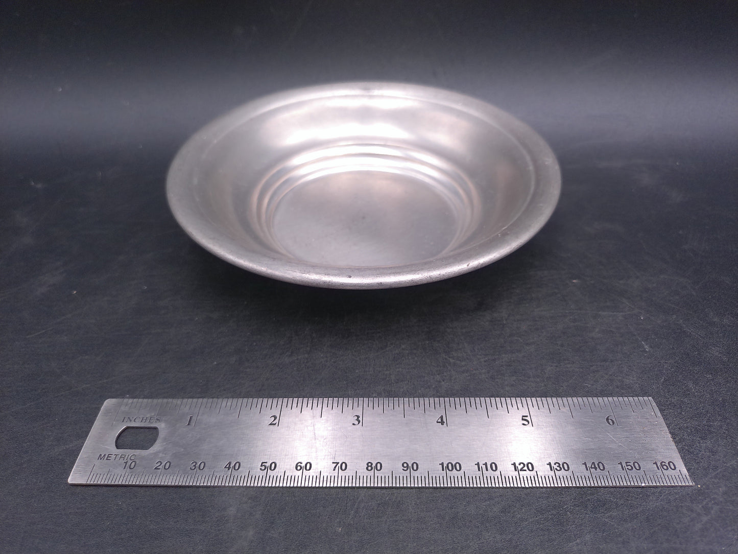 National Pewter Plate DishSoup Bpwlby National Silver Company Made in USA