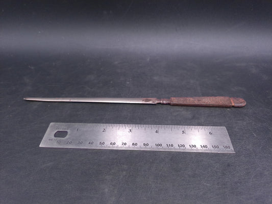 Letter Opener Knife Floral Design Some Rust Vintage Old