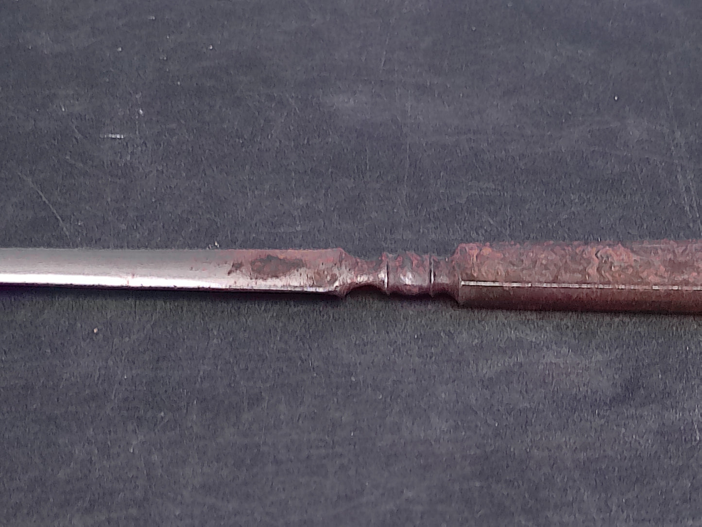 Letter Opener Knife Floral Design Some Rust Vintage Old