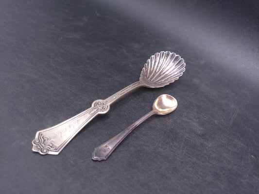 Two Vintage Silver Spoons one Marked Rogers Bro. A