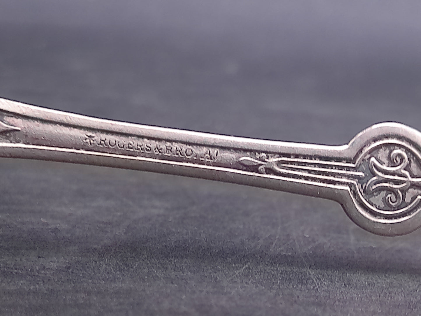 Two Vintage Silver Spoons one Marked Rogers Bro. A