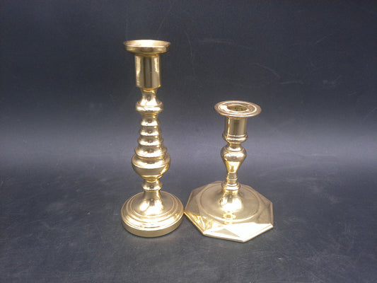 Baldwin Brass Candle Sticks Set of 2 Vintage