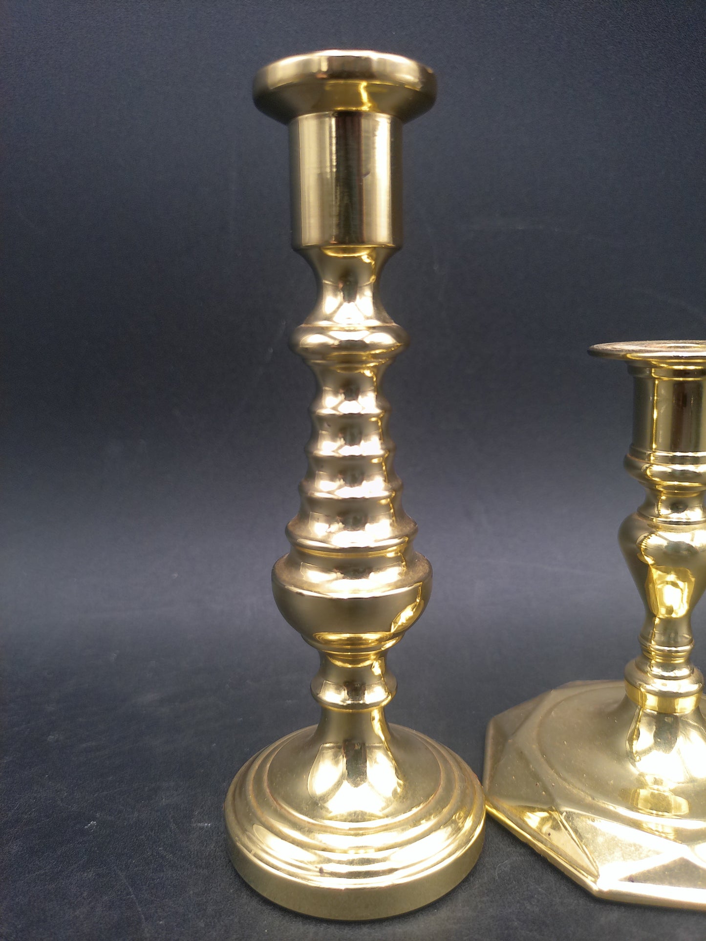 Baldwin Brass Candle Sticks Set of 2 Vintage