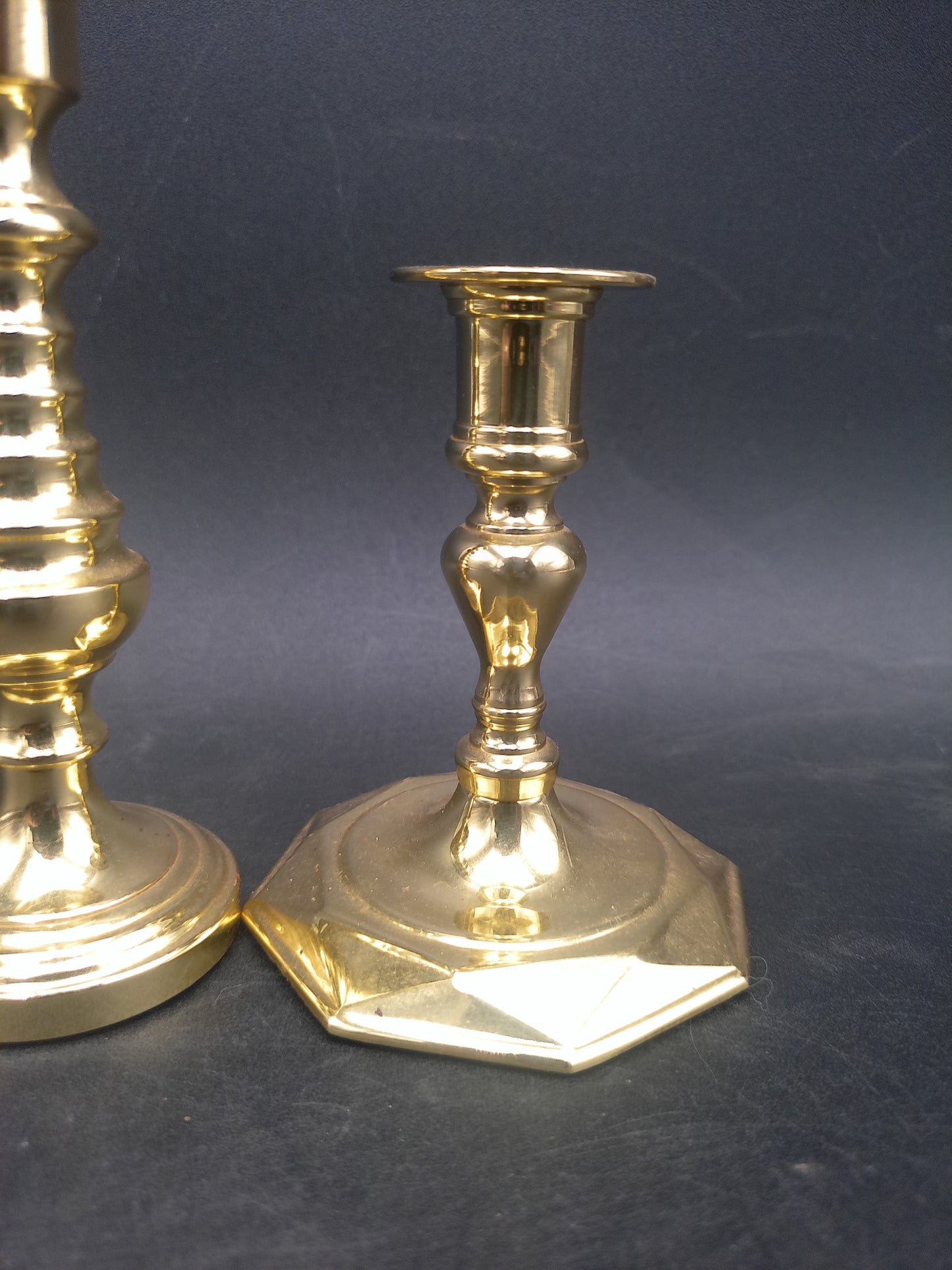 Baldwin Brass Candle Sticks Set of 2 Vintage